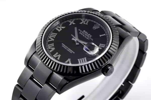 Datejust 41 Black Dial with Roman Markers in PVD Black - Image 3