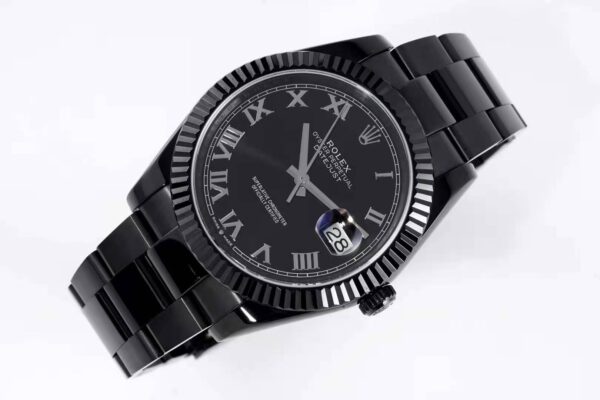 Datejust 41 Black Dial with Roman Markers in PVD Black - Image 2