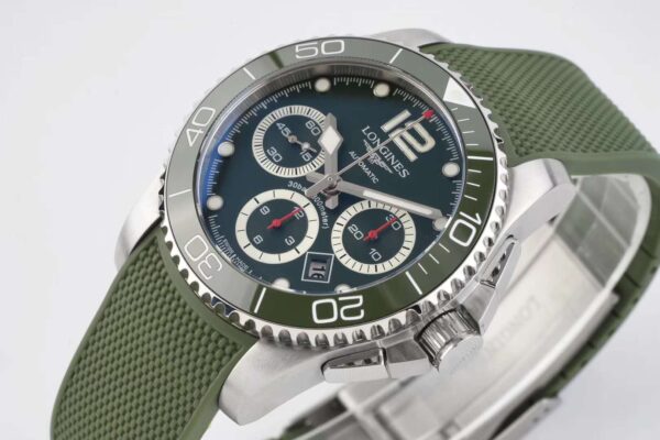 Hydroconquest Green Dial on Rubber Strap - Image 3