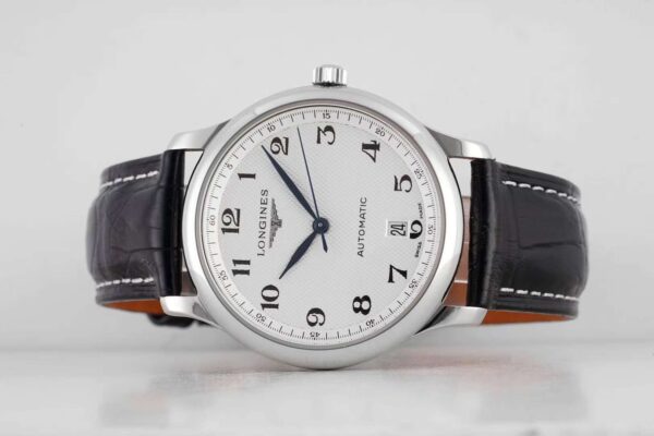 Master Collection White Dial on Black Leather Strap - Image 3