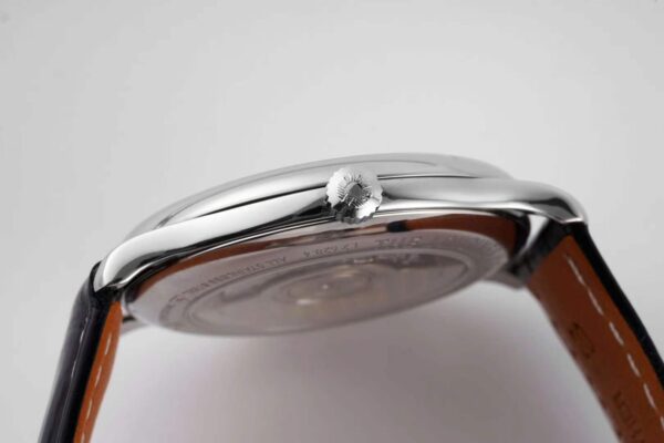 Master Collection White Dial on Black Leather Strap - Image 8