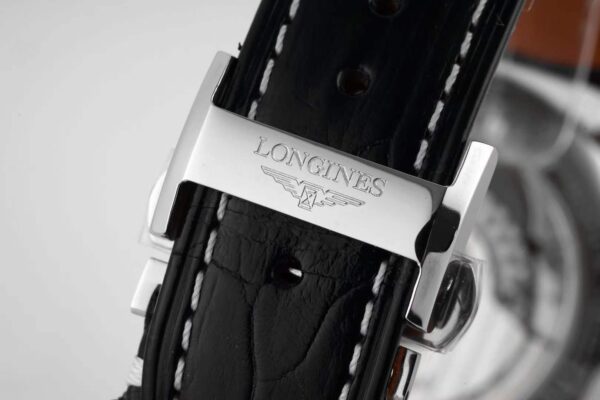 Master Collection White Dial on Black Leather Strap - Image 5