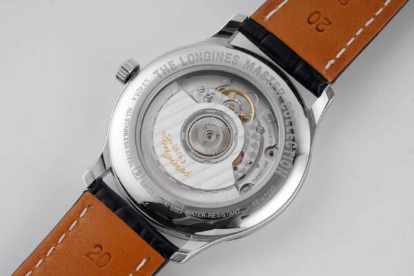 Master Collection White Dial on Black Leather Strap - Image 6
