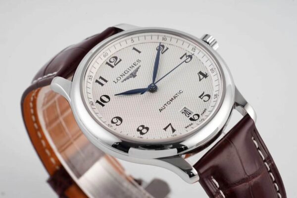 Master Collection White Dial on Brown Leather Strap - Image 2
