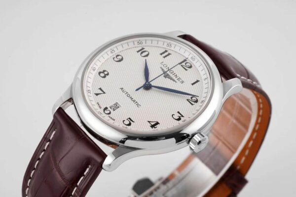 Master Collection White Dial on Brown Leather Strap - Image 4