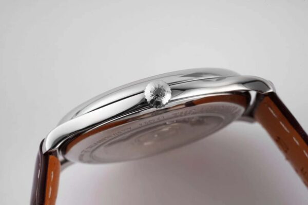 Master Collection White Dial on Brown Leather Strap - Image 7