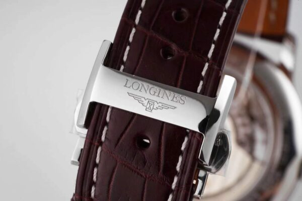 Master Collection White Dial on Brown Leather Strap - Image 5