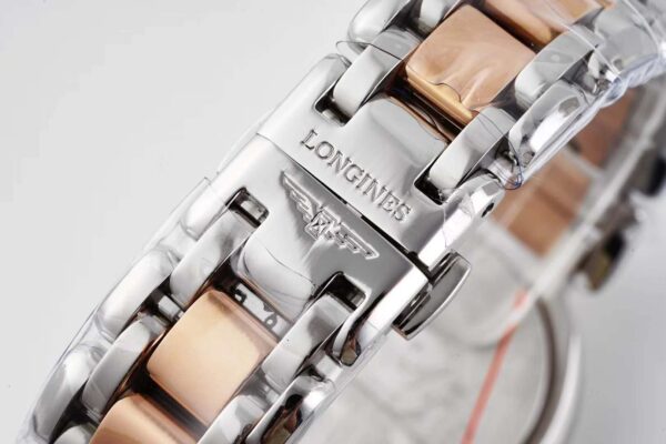 Primaluna MOP White Dial with Diamond Markers in Rose Gold - Image 6