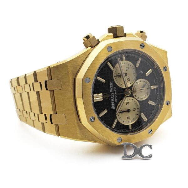 Royal Oak Self-Winding Chronograph Black/Gold Dial in Yellow Gold - Image 4
