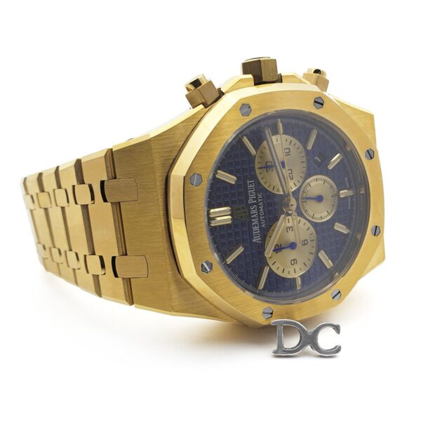 Royal Oak Self-Winding Chronograph Blue/Gold Dial in Yellow Gold - Image 4