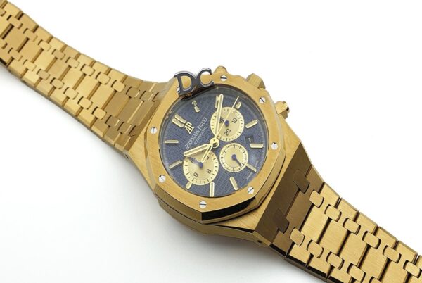 Royal Oak Self-Winding Chronograph Blue/Gold Dial in Yellow Gold - Image 3
