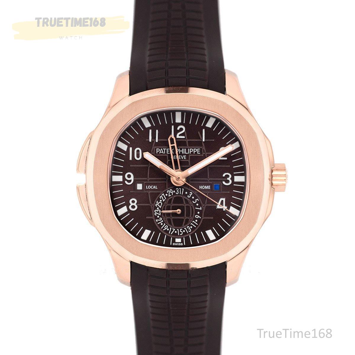 Aquanaut Time Travel 5164A Brown dial in Rose Gold