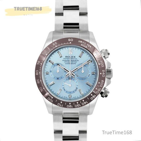 Daytona 116506 Platinum Ice Blue Dial with Diamond Markers