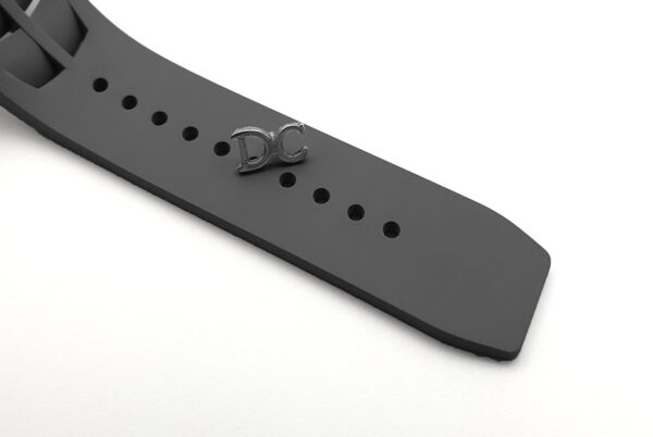 RM 011 Saint Tropez Polo Club White ATZ Ceramic and Titanium on Grey Rubber Strap - Image 10