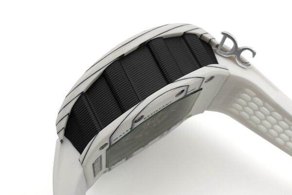 RM 035-02 Black Toro Americas in NTPT Carbon on White Rubber Strap - Image 6