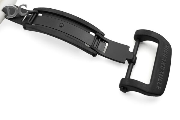 RM 035-02 Black Toro Americas in NTPT Carbon on White Rubber Strap - Image 9