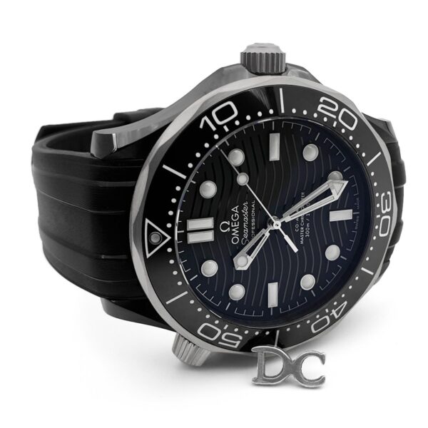 Seamaster Diver 300M Co-Axial Master Chronometer Black Dial 43.5mm on Black Rubber Strap - Image 4
