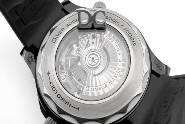 Seamaster Diver 300M Co-Axial Master Chronometer Black Dial 43.5mm on Black Rubber Strap - Image 7