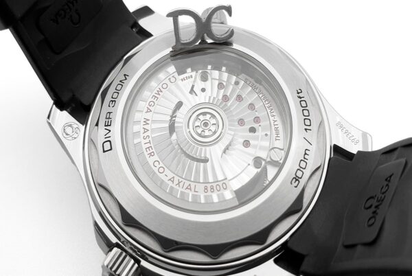 Seamaster Diver 300M Co-Axial Master Chronometer White Dial on Black Rubber Strap - Image 5