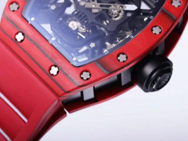 RM 052-01 Tourbillon Black Skull in Red NTPT Carbon - Image 5