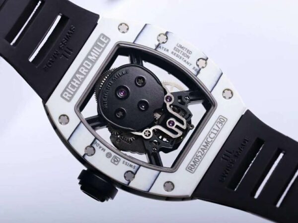 RM 052-01 Tourbillon Black Skull in White NTPT Carbon - Image 4