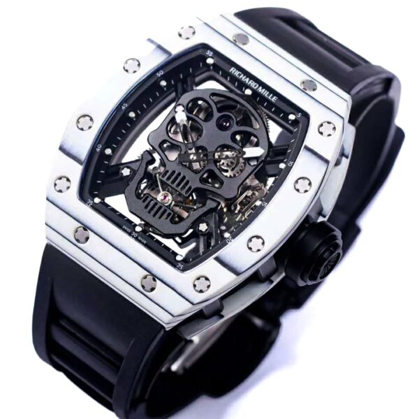 RM 052-01 Tourbillon Black Skull in White NTPT Carbon - Image 2