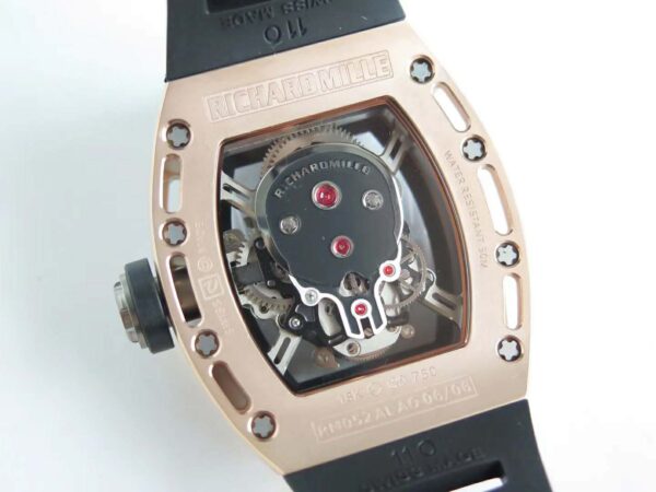 RM 052-01 Tourbillon Skull in Rose Gold - Image 5