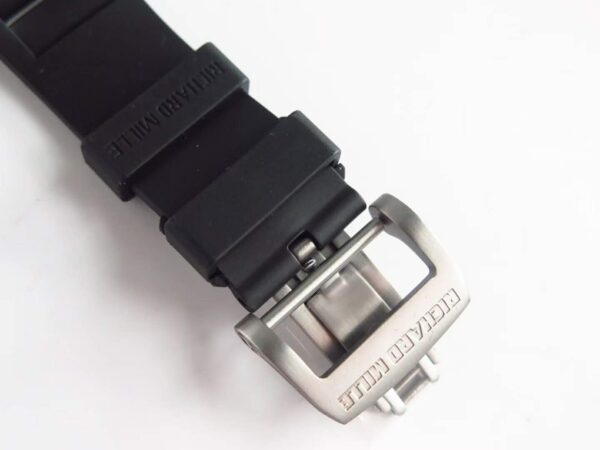 RM 052-01 Tourbillon Skull in Titanium on Black Rubber Strap - Image 8
