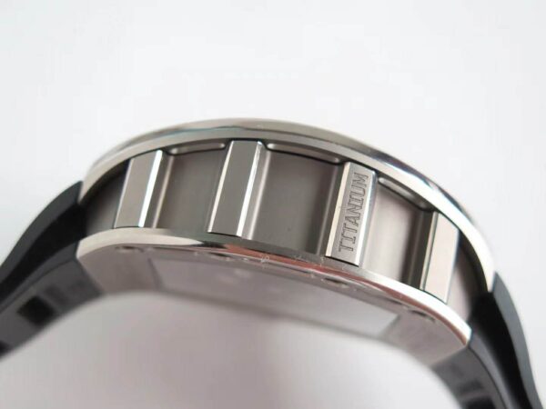 RM 052-01 Tourbillon Skull in Titanium on Black Rubber Strap - Image 6