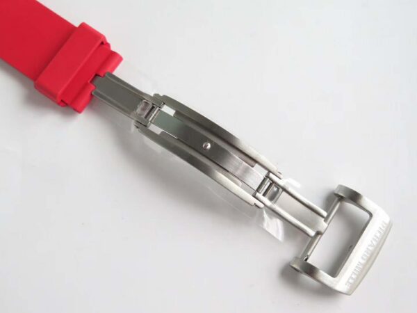 RM 052-01 Tourbillon Skull in Titanium on Red Rubber Strap - Image 7
