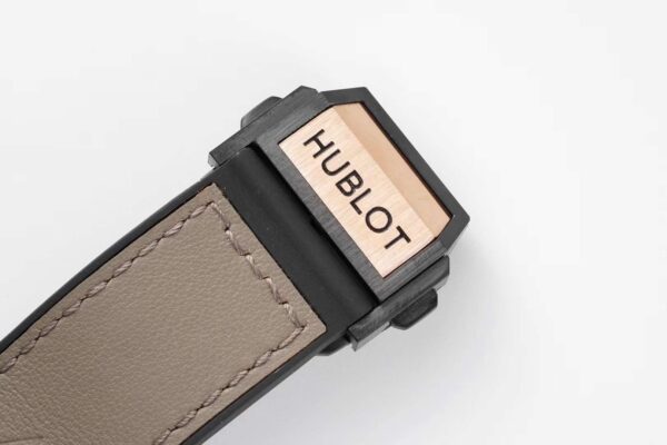 Big Bang Unico Sang Bleu in Rose Gold on Brown Leather Strap - Image 7