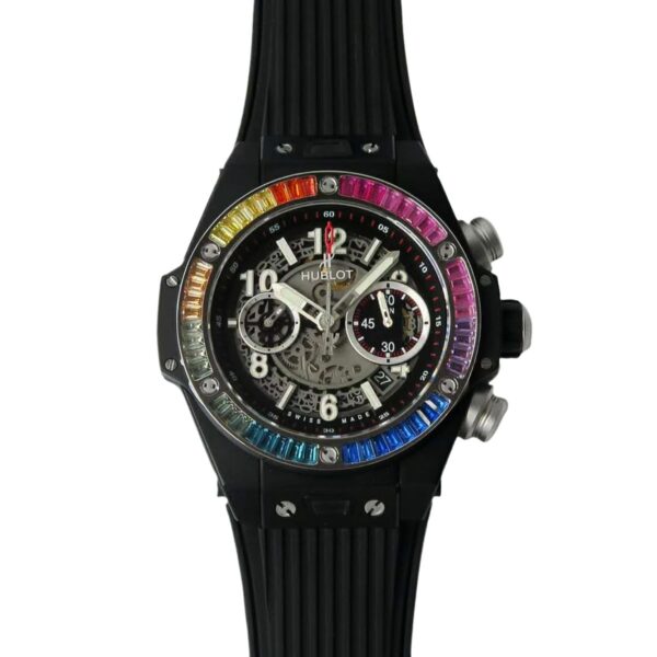 Big Bang Unico Black Magic with Rainbow Diamonds