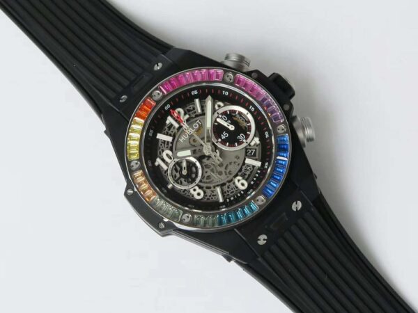 Big Bang Unico Black Magic with Rainbow Diamonds - Image 4