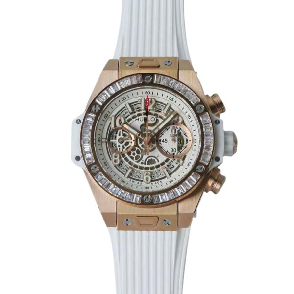 Big Bang Unico Gold White with Diamond