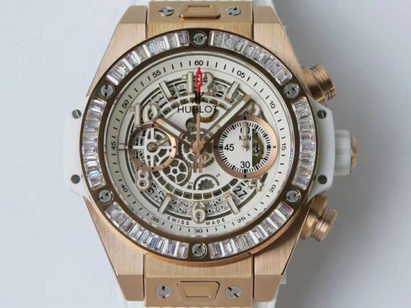Big Bang Unico Gold White with Diamond - Image 2