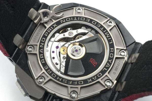 Royal Oak Offshore 26290IO 44mm Ceramic JF Black/Red Dial on Black Leather Strap A3126 - Image 9