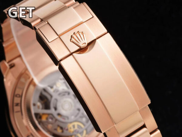 Blaken Daytona Skeleton Dial with Rainbow Diamond Bezel in Rose Gold - Image 9