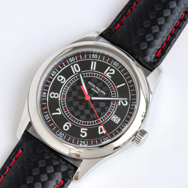 Calatrava 6007G-001 Red Black Dial in White Gold - Image 2
