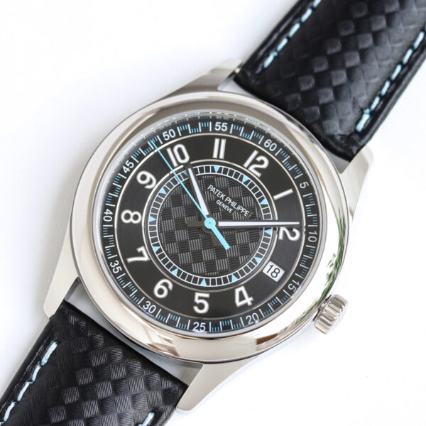 Calatrava 6007G-001 Sky Blue Black Dial in White Gold - Image 3