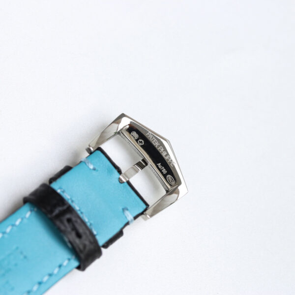 Calatrava 6007G-001 Sky Blue Black Dial in White Gold - Image 9