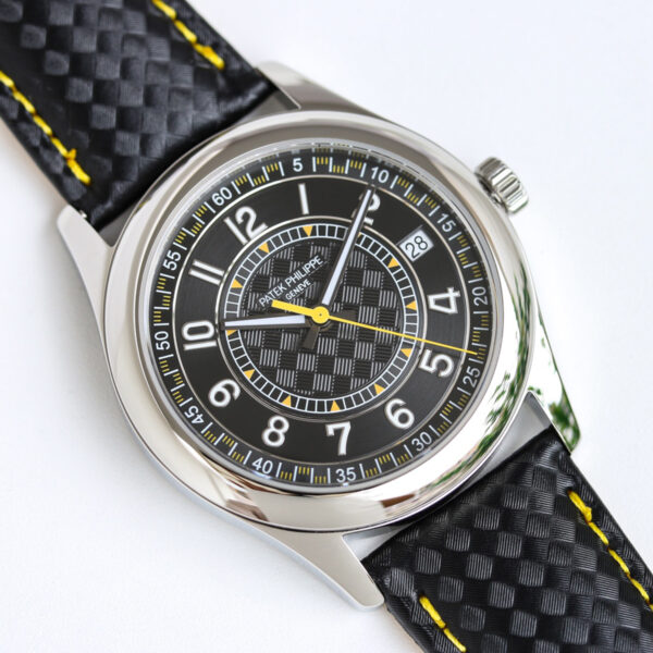 Calatrava 6007G-001 Yellow Black Dial in White Gold - Image 2