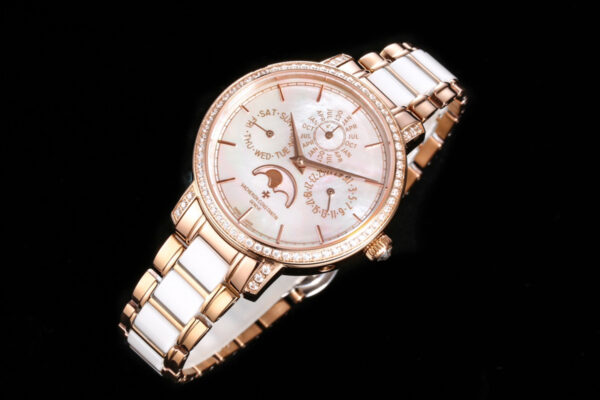 Traditionelle Perpetual Calendar Ultra-Thin 4305T/000R-B947 White Dial in Pink Gold on Bracelet - Image 2