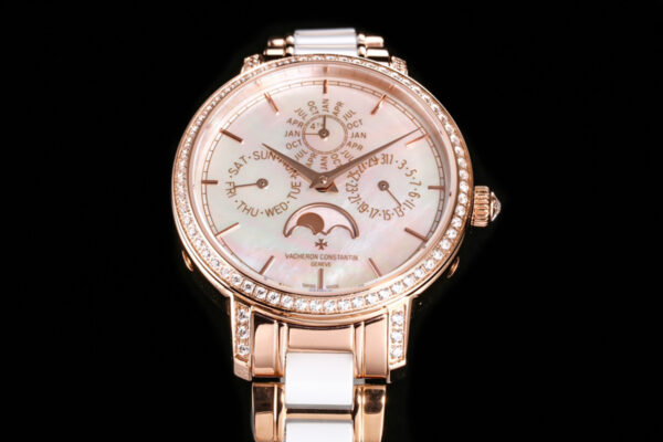 Traditionelle Perpetual Calendar Ultra-Thin 4305T/000R-B947 White Dial in Pink Gold on Bracelet - Image 5