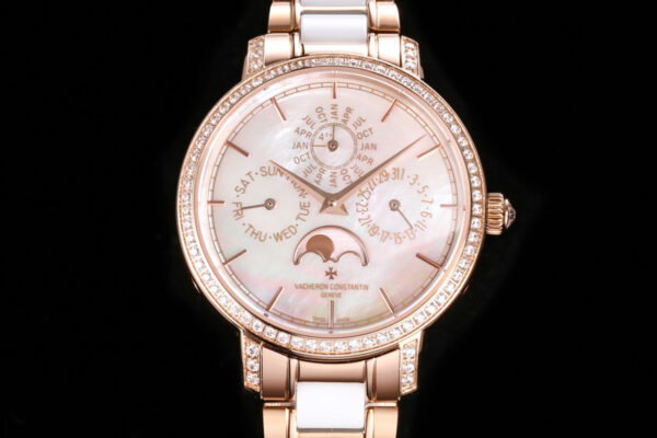 Traditionelle Perpetual Calendar Ultra-Thin 4305T/000R-B947 White Dial in Pink Gold on Bracelet - Image 4