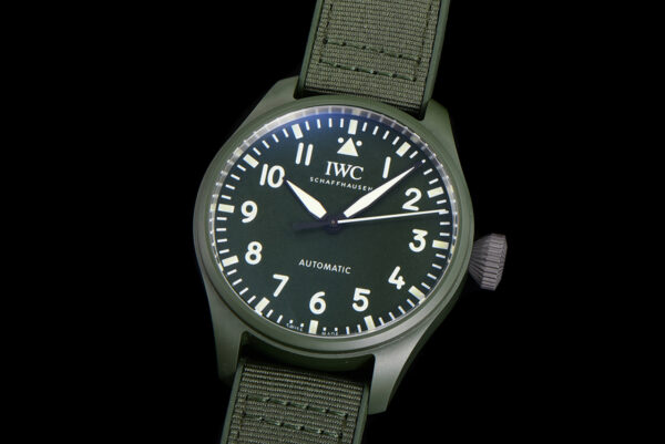 Big Pilot’s Watch 43 IW329802 Top Gun Edition Woodland on Camo Strap - Image 4