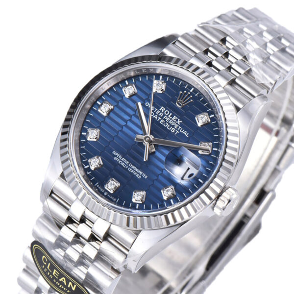 Datejust 36 126234 Blue Motif Dial with Diamond Marker in Steel in Jubilee Bracelet - Image 2