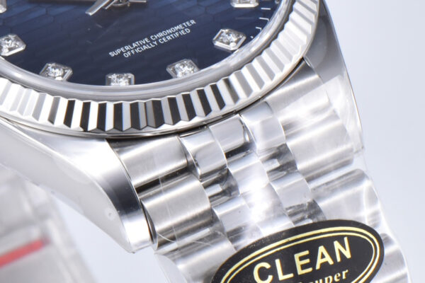 Datejust 36 126234 Blue Motif Dial with Diamond Marker in Steel in Jubilee Bracelet - Image 7