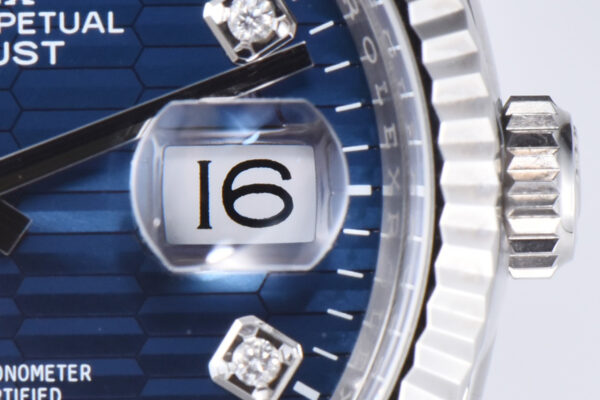 Datejust 36 126234 Blue Motif Dial with Diamond Marker in Steel in Jubilee Bracelet - Image 3