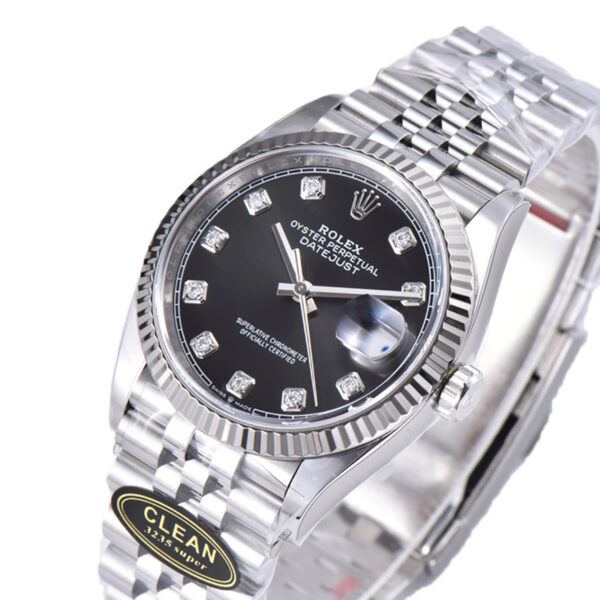 Datejust 36 126234 Bright Black Dial with Diamond Marker in Steel in Jubilee Bracelet - Image 2