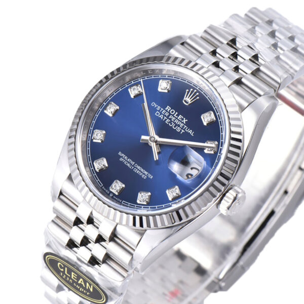 Datejust 36 126234 Bright Blue Dial with Diamond Marker in Steel in Jubilee Bracelet - Image 2